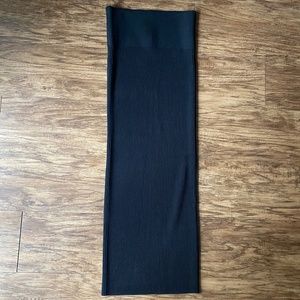 Aritzia Babaton long black ribbed tube skirt Size XS